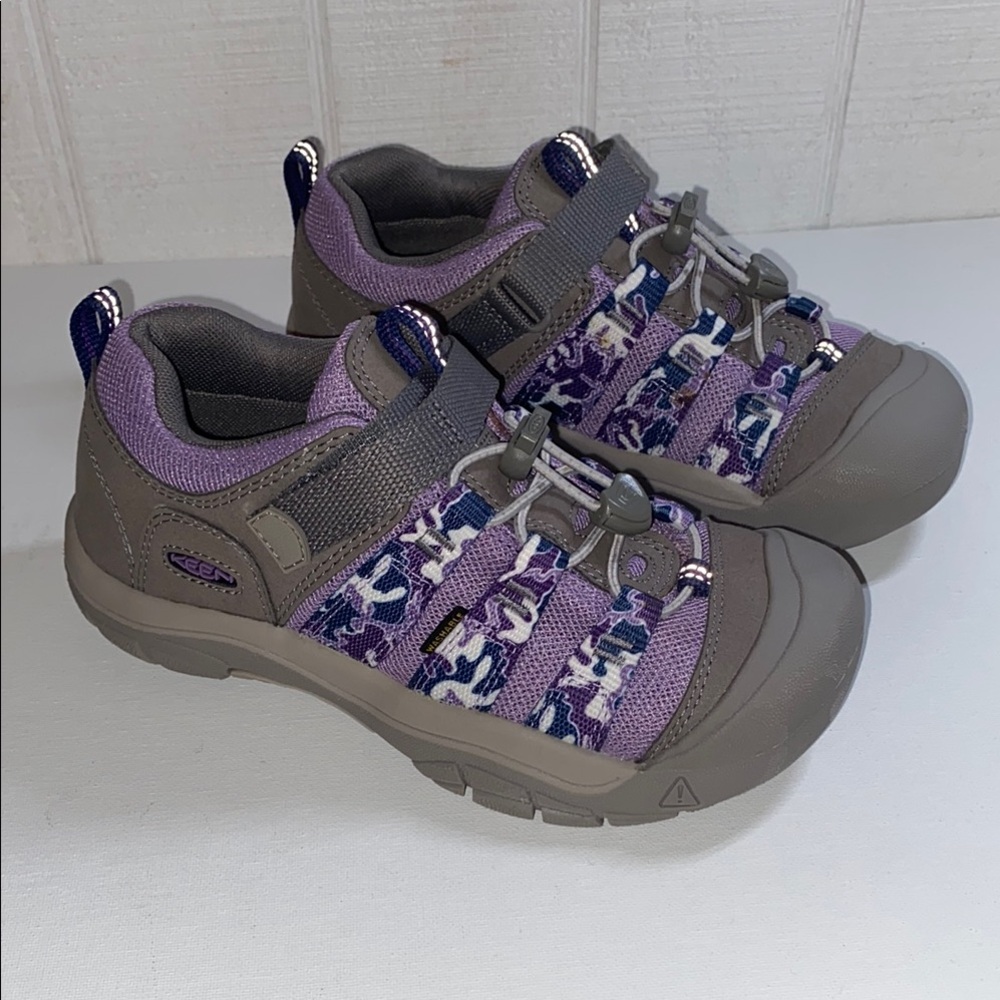 Keen Purple and Gray Sneakers with Rugged Design